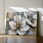 Floral 648 Canvas Art 60 x 40 cm / Black