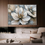 Floral 648 Canvas Art 60 x 40 cm / Black