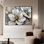 Floral 648 Canvas Art 60 x 40 cm / Black