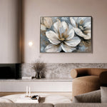 Floral 648 Canvas Art 60 x 40 cm / Black