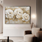 Floral 650 Canvas Art 60 x 40 cm / Black
