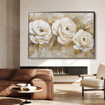 Floral 650 Canvas Art 60 x 40 cm / Black
