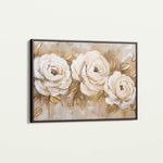 Floral 650 Canvas Art 60 x 40 cm / Black