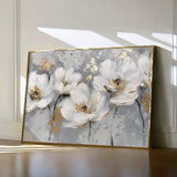 Floral 651 Canvas Art 60 x 40 cm / Black