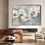 Floral 651 Canvas Art 60 x 40 cm / Black