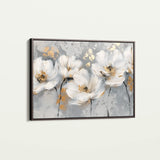 Floral 651 Canvas Art 60 x 40 cm / Black
