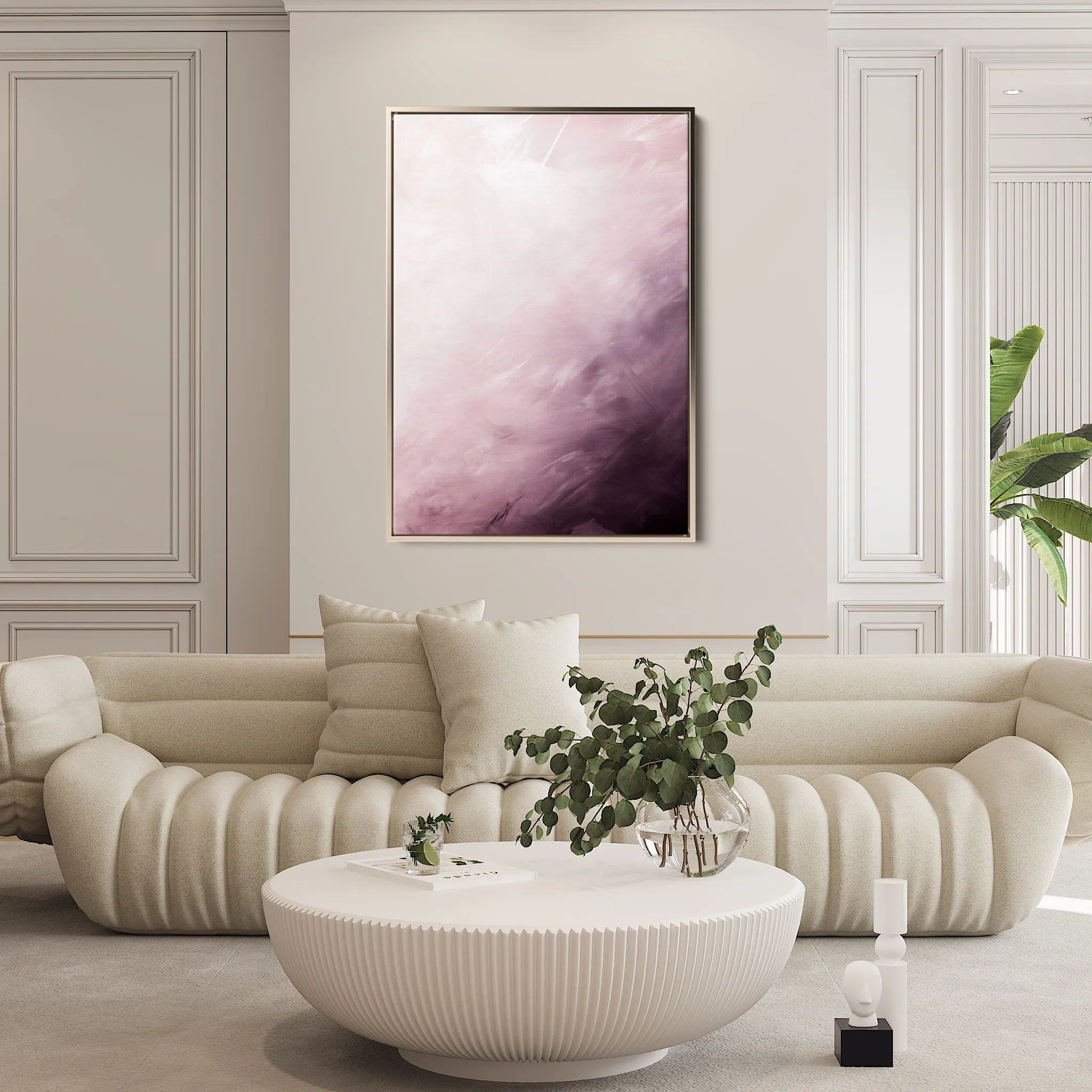Abstract 652 Canvas Art 60 x 40 cm / Black