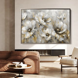 Floral 652 Canvas Art 60 x 40 cm / Black