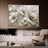 Floral 652 Canvas Art 60 x 40 cm / Black