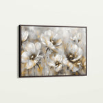Floral 652 Canvas Art 60 x 40 cm / Black
