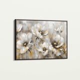 Floral 652 Canvas Art 60 x 40 cm / Black