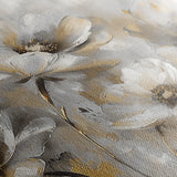 Floral 652 Canvas Art 60 x 40 cm / Black