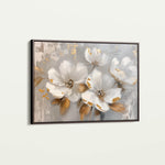 Floral 655 Canvas Art 60 x 40 cm / Black