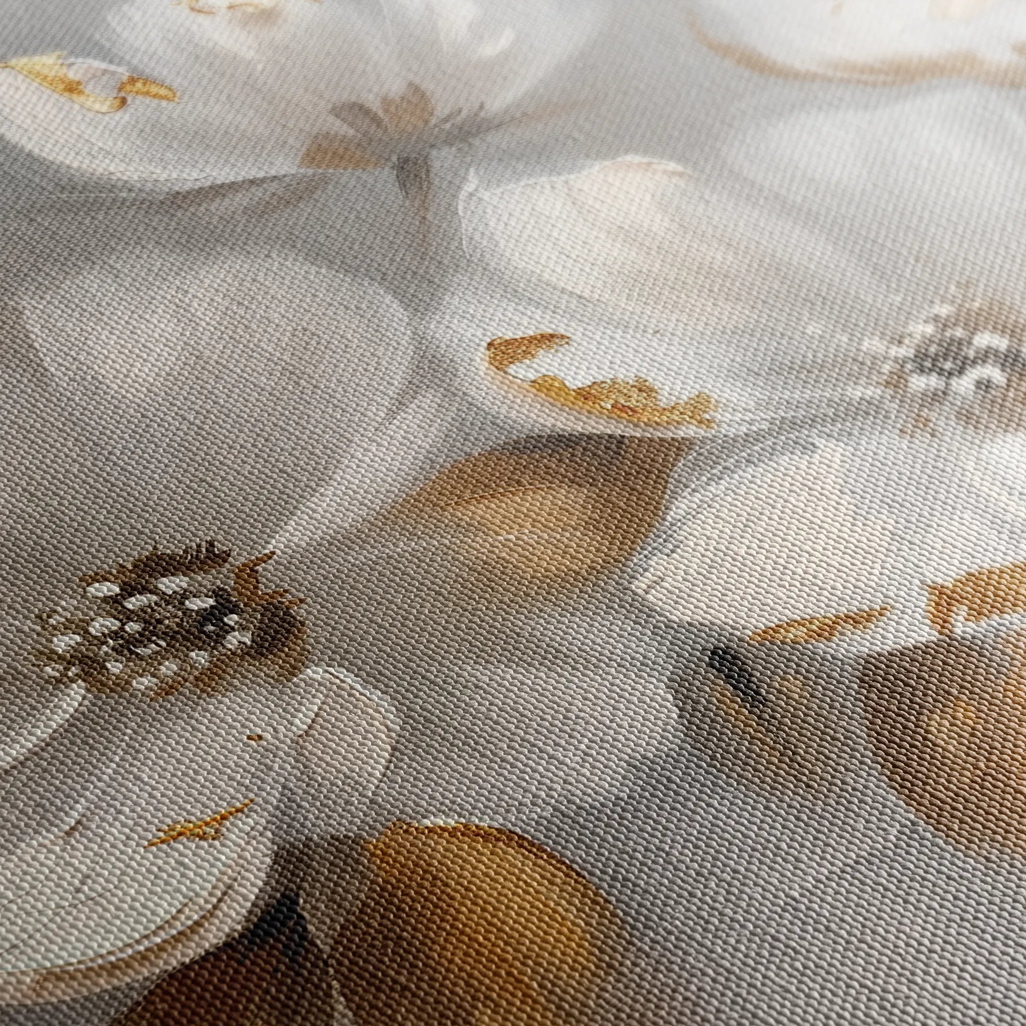 Floral 655 Canvas Art 60 x 40 cm / Black