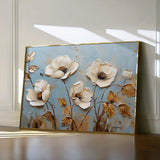 Floral 656 Canvas Art 60 x 40 cm / Black