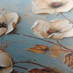 Floral 656 Canvas Art 60 x 40 cm / Black