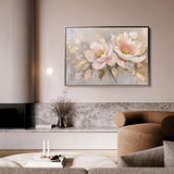 Floral 657 Canvas Art 60 x 40 cm / Black