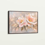 Floral 657 Canvas Art 60 x 40 cm / Black