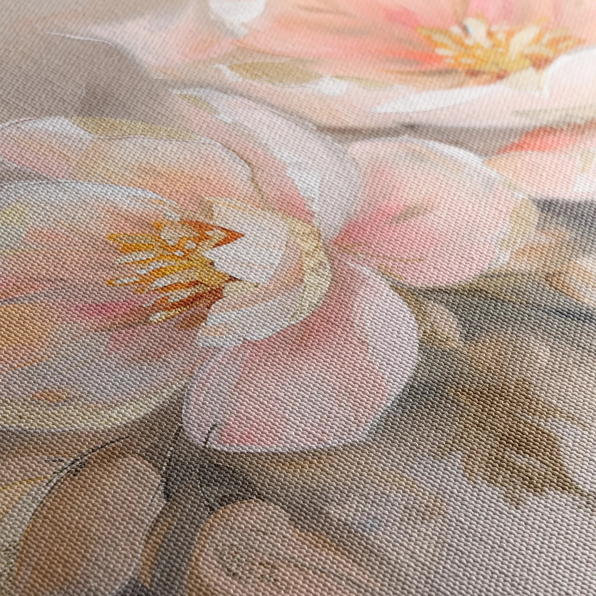 Floral 657 Canvas Art 60 x 40 cm / Black