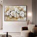 Floral 658 Canvas Art 60 x 40 cm / Black