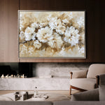 Floral 658 Canvas Art 60 x 40 cm / Black