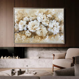 Floral 658 Canvas Art 60 x 40 cm / Black