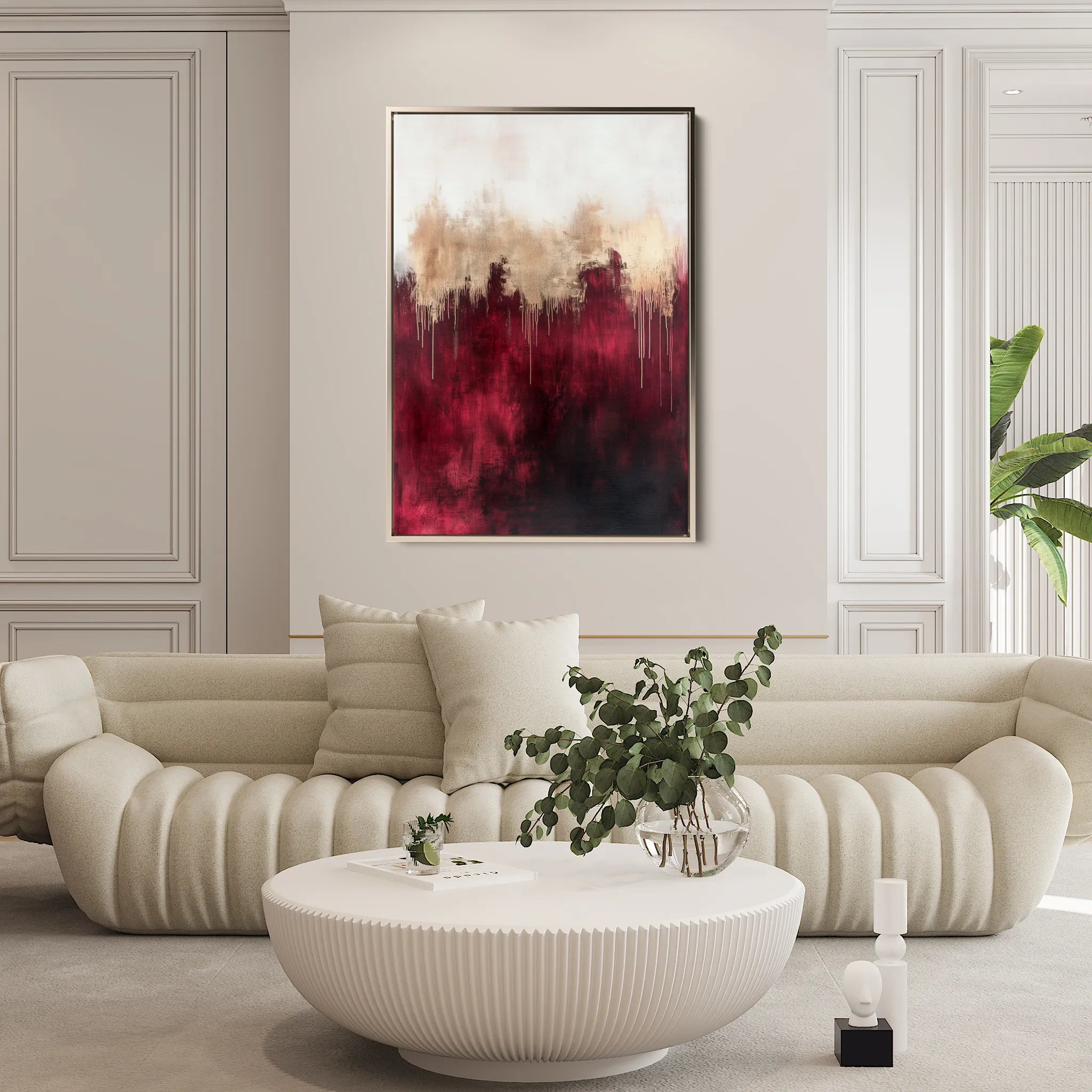 Abstract 659 Canvas Art 60 x 40 cm / Black