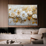 Floral 660 Canvas Art 60 x 40 cm / Black