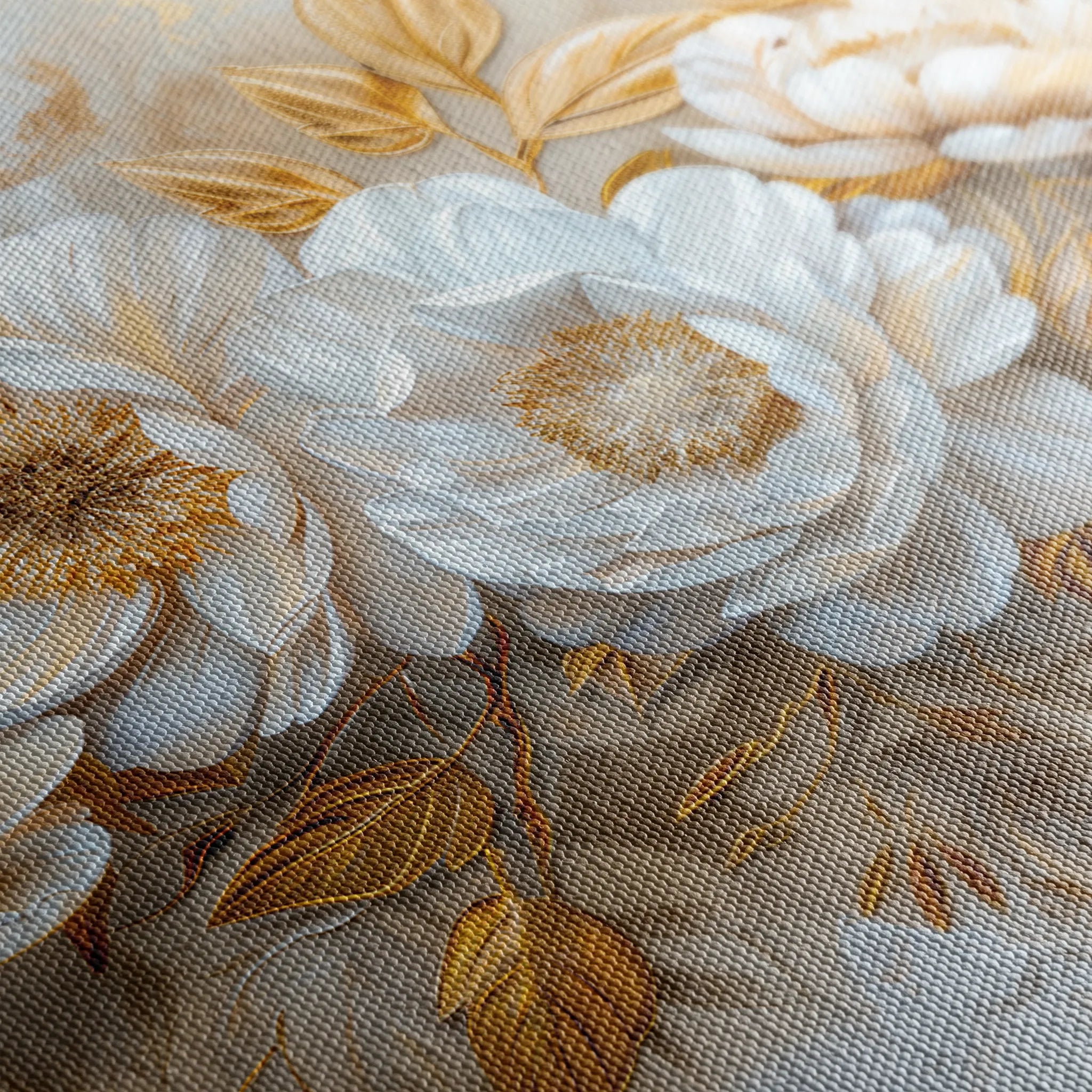 Floral 660 Canvas Art 60 x 40 cm / Black