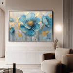 Floral 661 Canvas Art 60 x 40 cm / Black