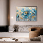 Floral 661 Canvas Art 60 x 40 cm / Black