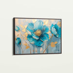 Floral 661 Canvas Art 60 x 40 cm / Black