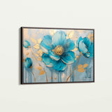 Floral 661 Canvas Art 60 x 40 cm / Black