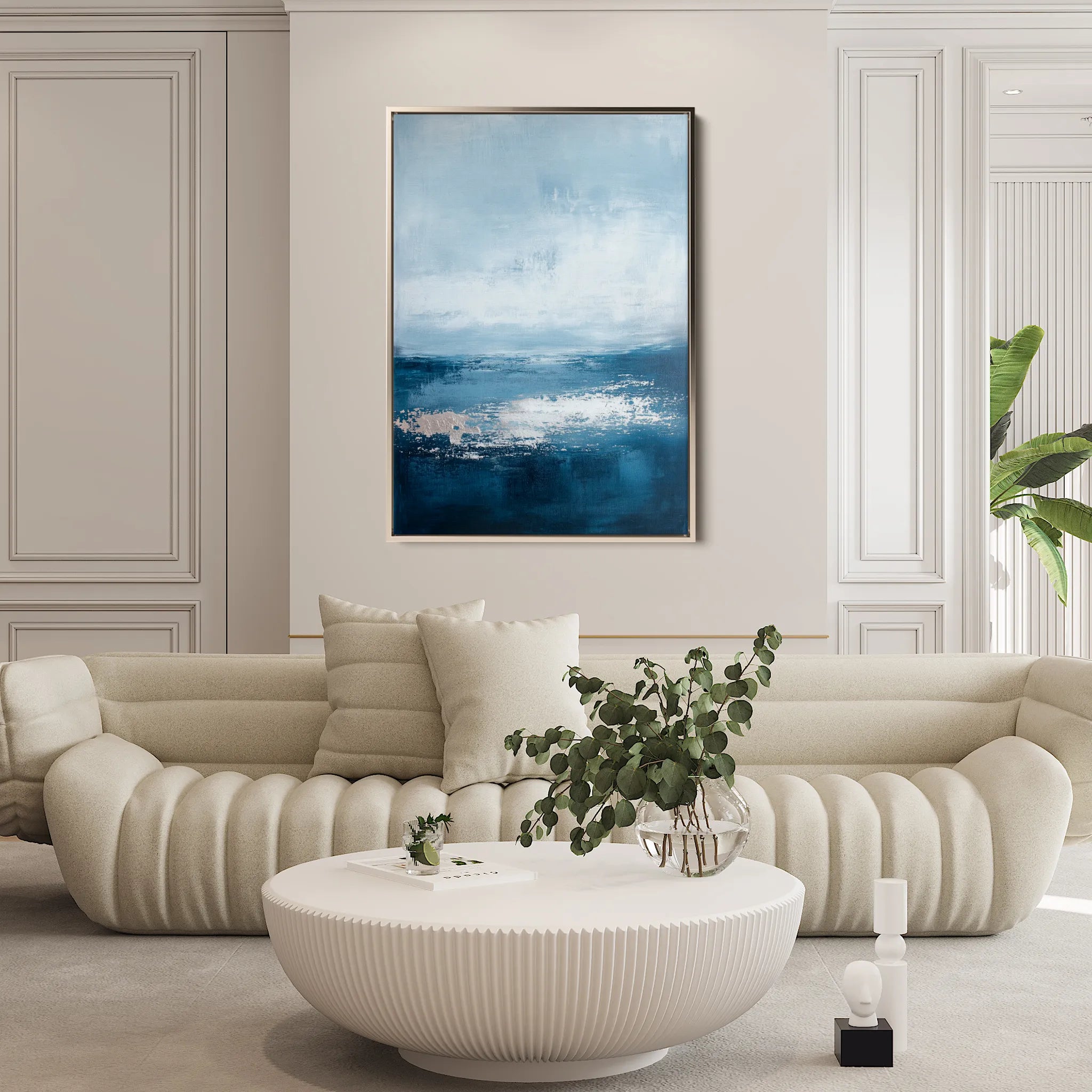 Abstract 662 Canvas Art 60 x 40 cm / Black