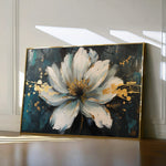 Floral 662 Canvas Art 60 x 40 cm / Black