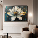Floral 662 Canvas Art 60 x 40 cm / Black