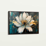 Floral 662 Canvas Art 60 x 40 cm / Black