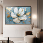 Floral 664 Canvas Art 60 x 40 cm / Black