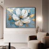 Floral 664 Canvas Art 60 x 40 cm / Black