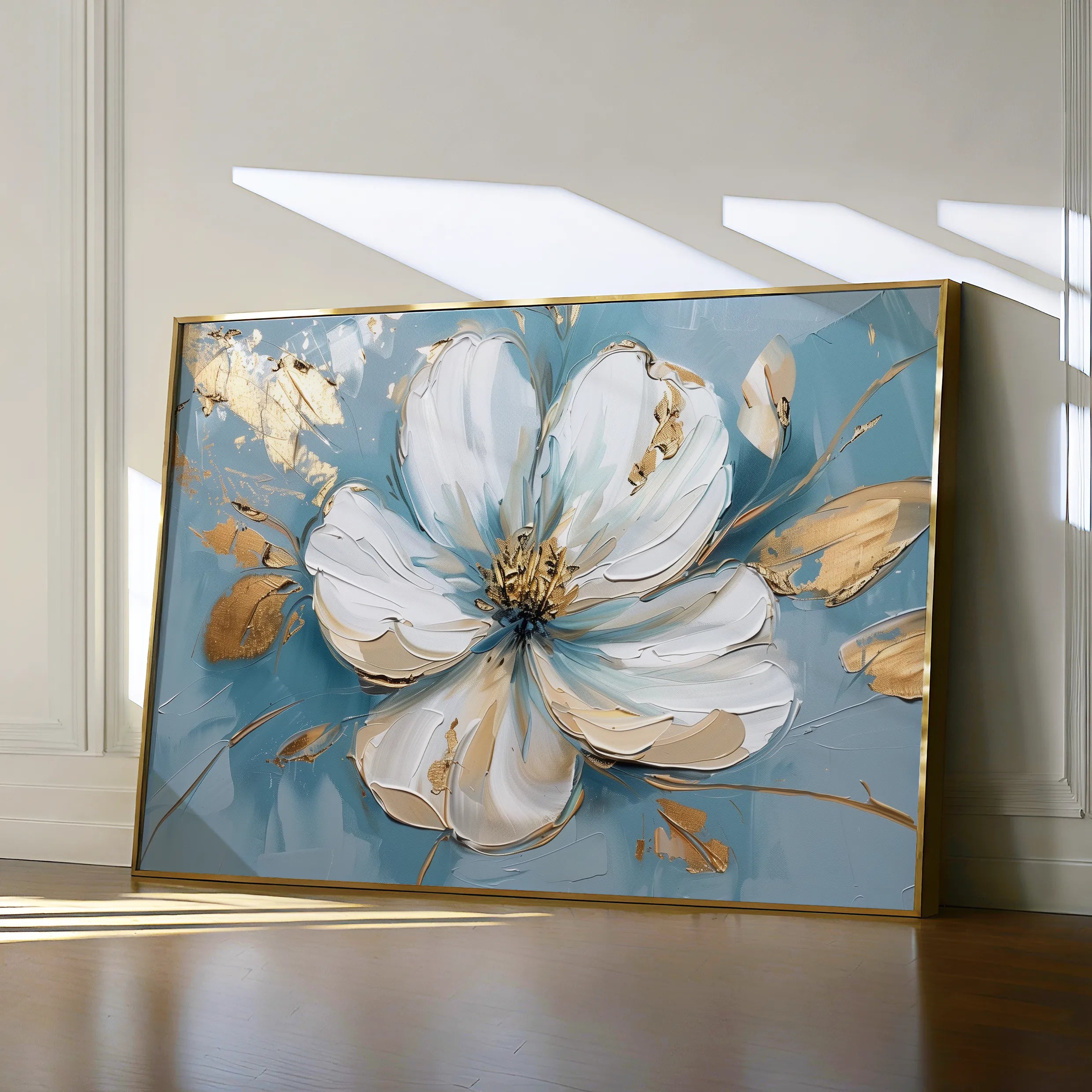 Floral 664 Canvas Art 60 x 40 cm / Black