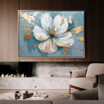Floral 664 Canvas Art 60 x 40 cm / Black