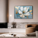 Floral 664 Canvas Art 60 x 40 cm / Black