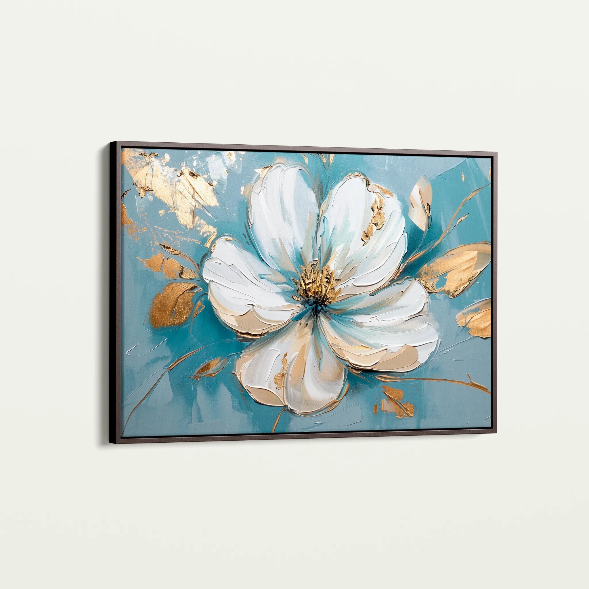 Floral 664 Canvas Art 60 x 40 cm / Black