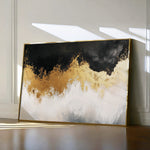 Abstract 665 Canvas Art 60 x 40 cm / Black