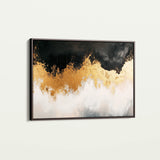 Abstract 665 Canvas Art 60 x 40 cm / Black