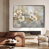 Floral 665 Canvas Art 60 x 40 cm / Black