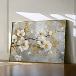 Floral 665 Canvas Art 60 x 40 cm / Black