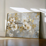 Floral 665 Canvas Art 60 x 40 cm / Black