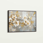 Floral 665 Canvas Art 60 x 40 cm / Black