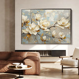 Floral 666 Canvas Art 60 x 40 cm / Black